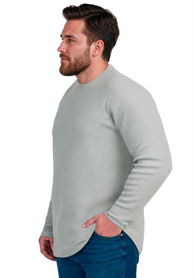 Long Sleeve Ribbed Crewneck image number 2