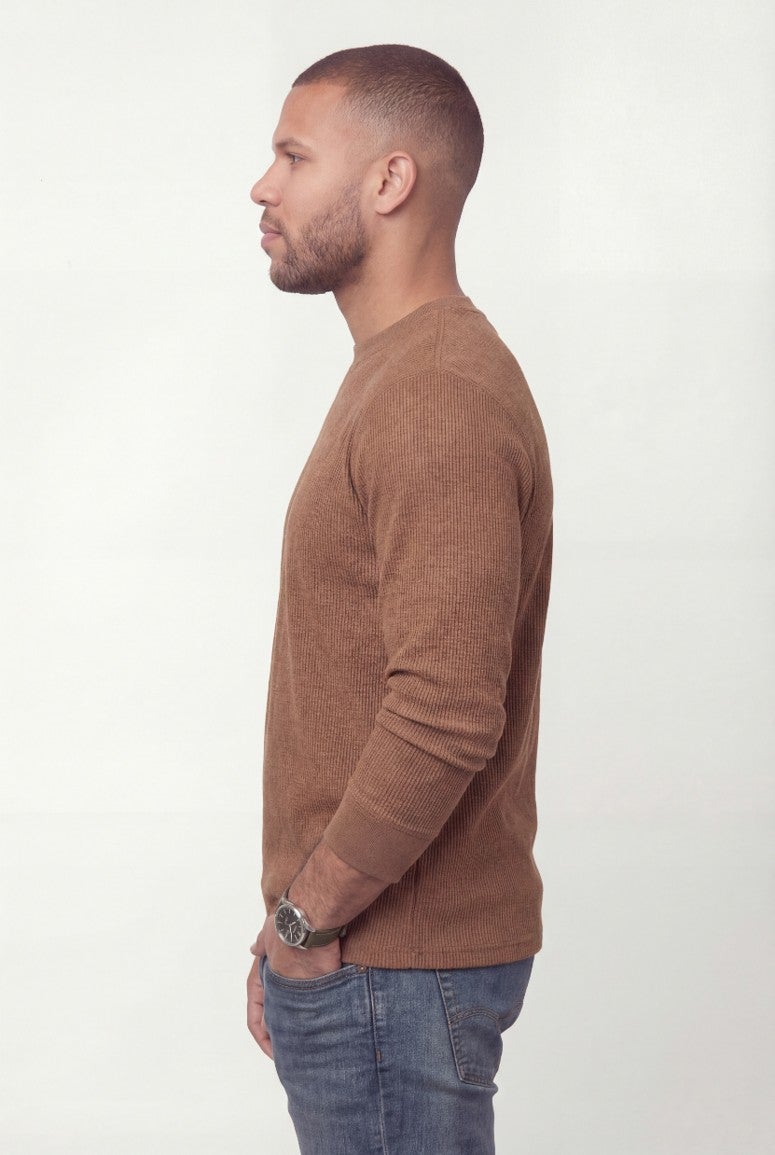 Long Sleeve Ribbed Crewneck image number 3