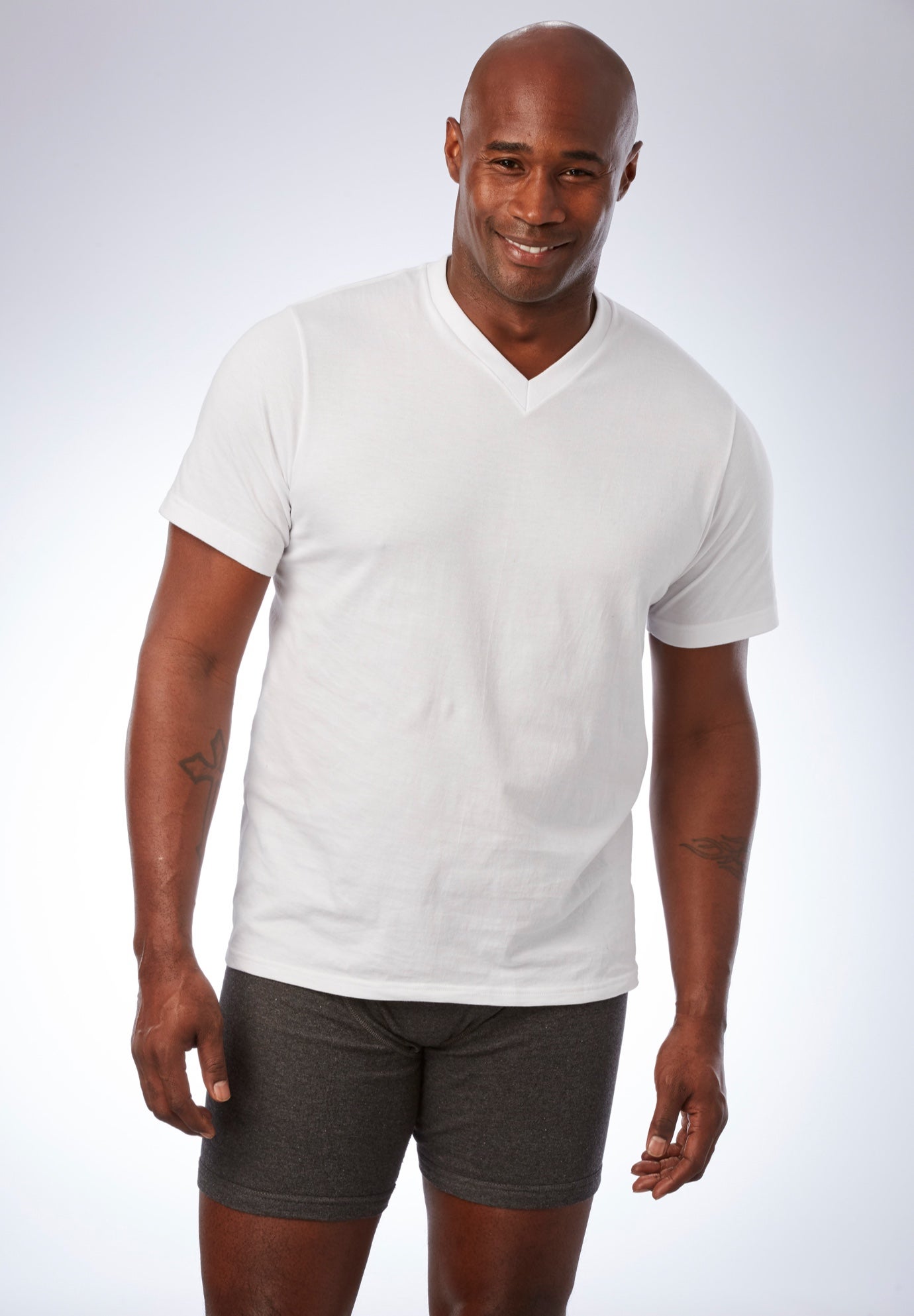 5-Pack Cotton V-Neck Undershirt image number 1