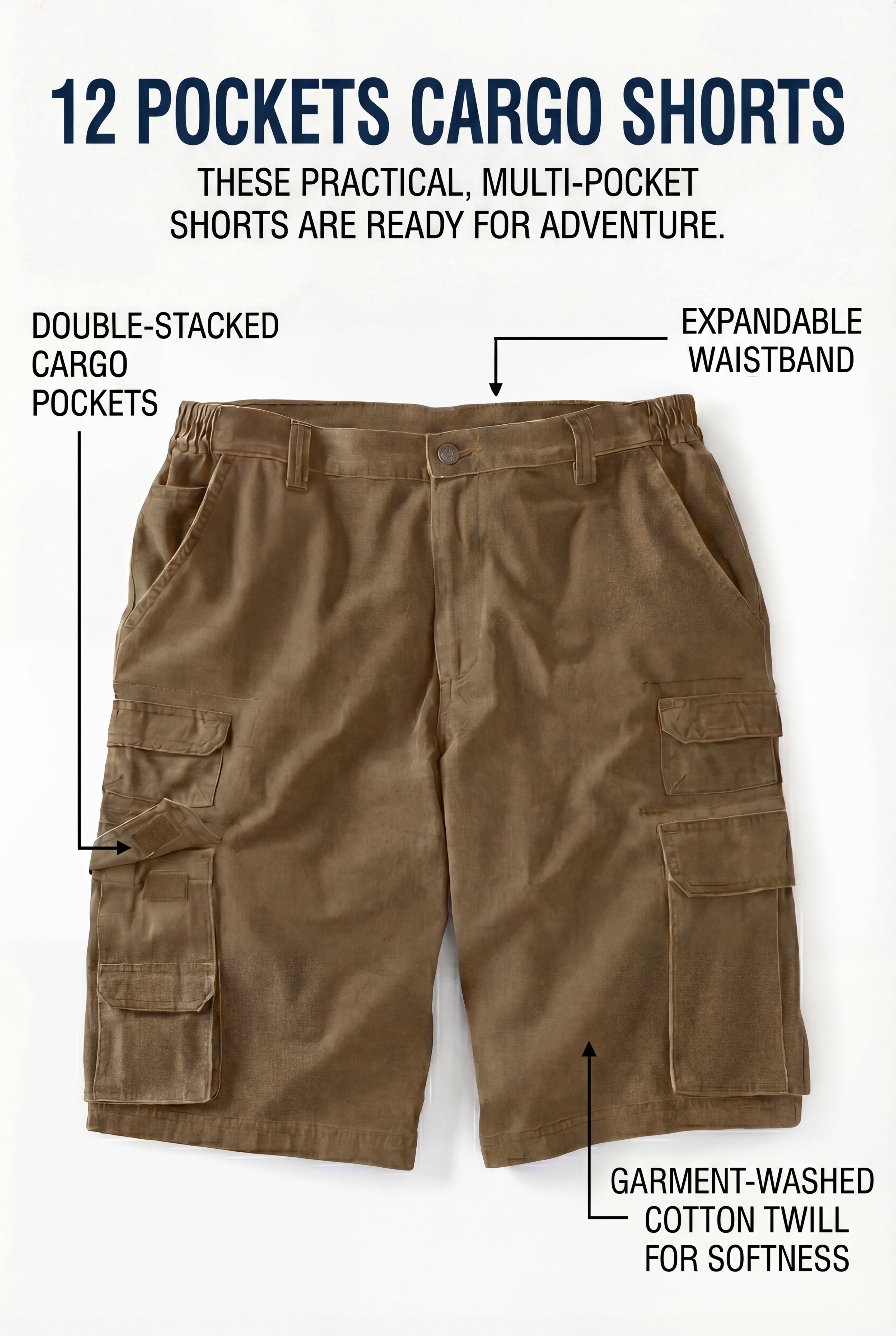 Ranger Stacked Cargo 12 Pocket Short image number 1