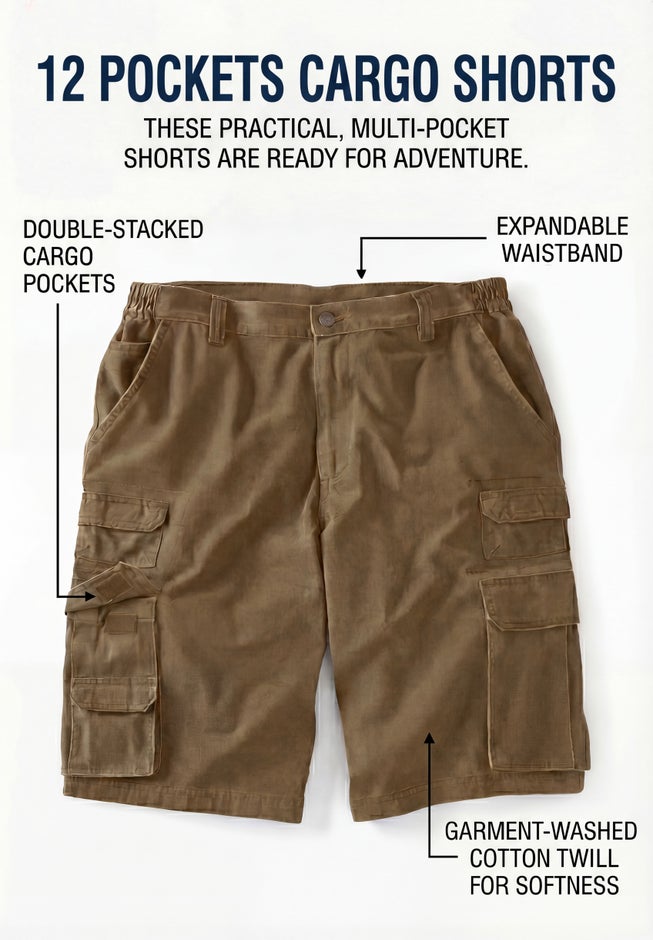 Ranger Stacked Cargo 12 Pocket Short image number 1