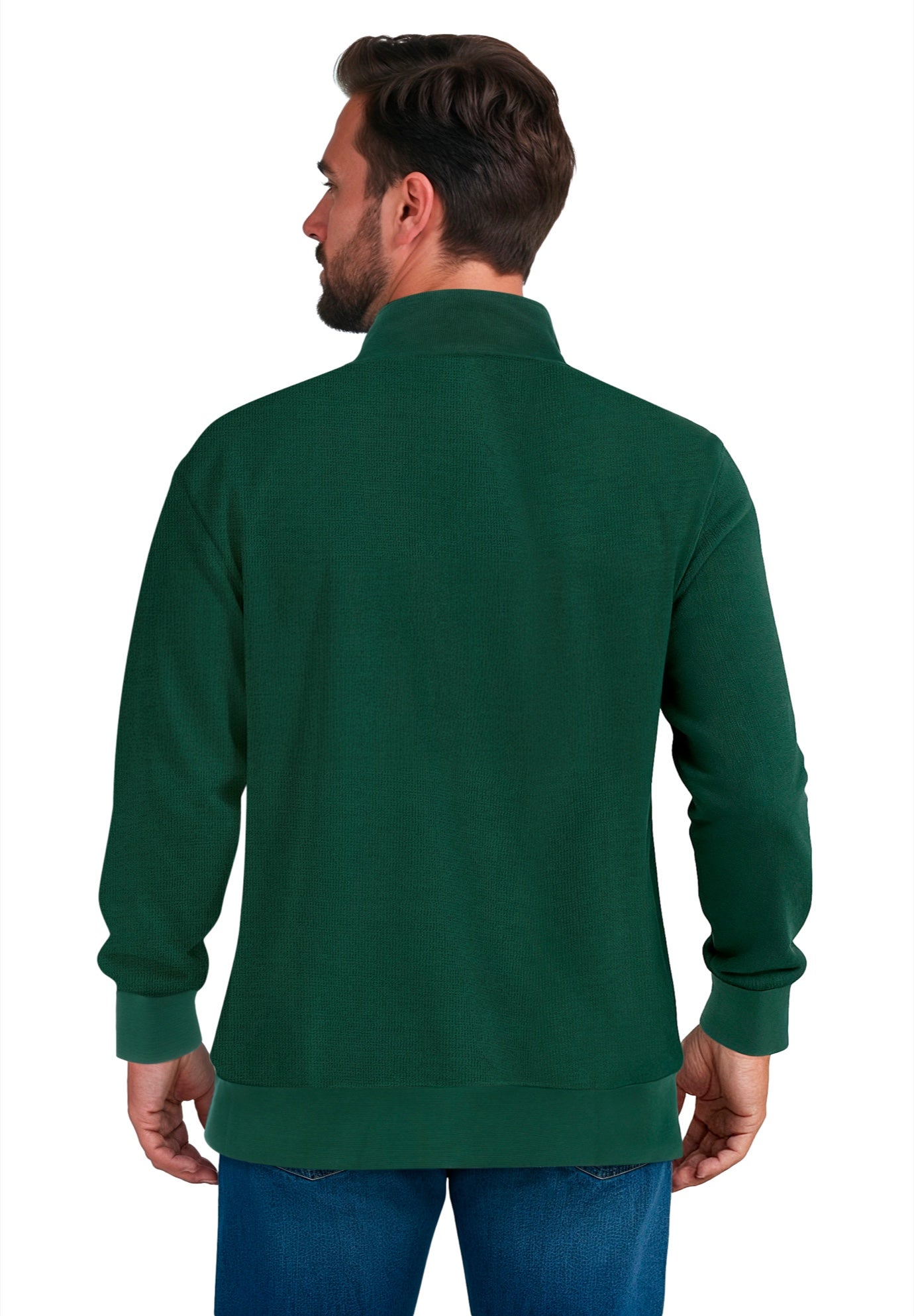  Reverse Weave 1/4 Zip Up Hoodie image number 1