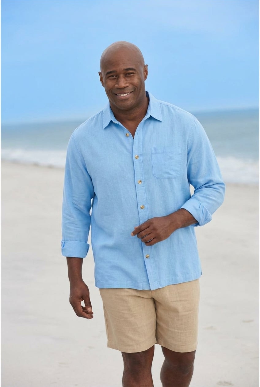  Long Sleeve Linen Shirt image number 0