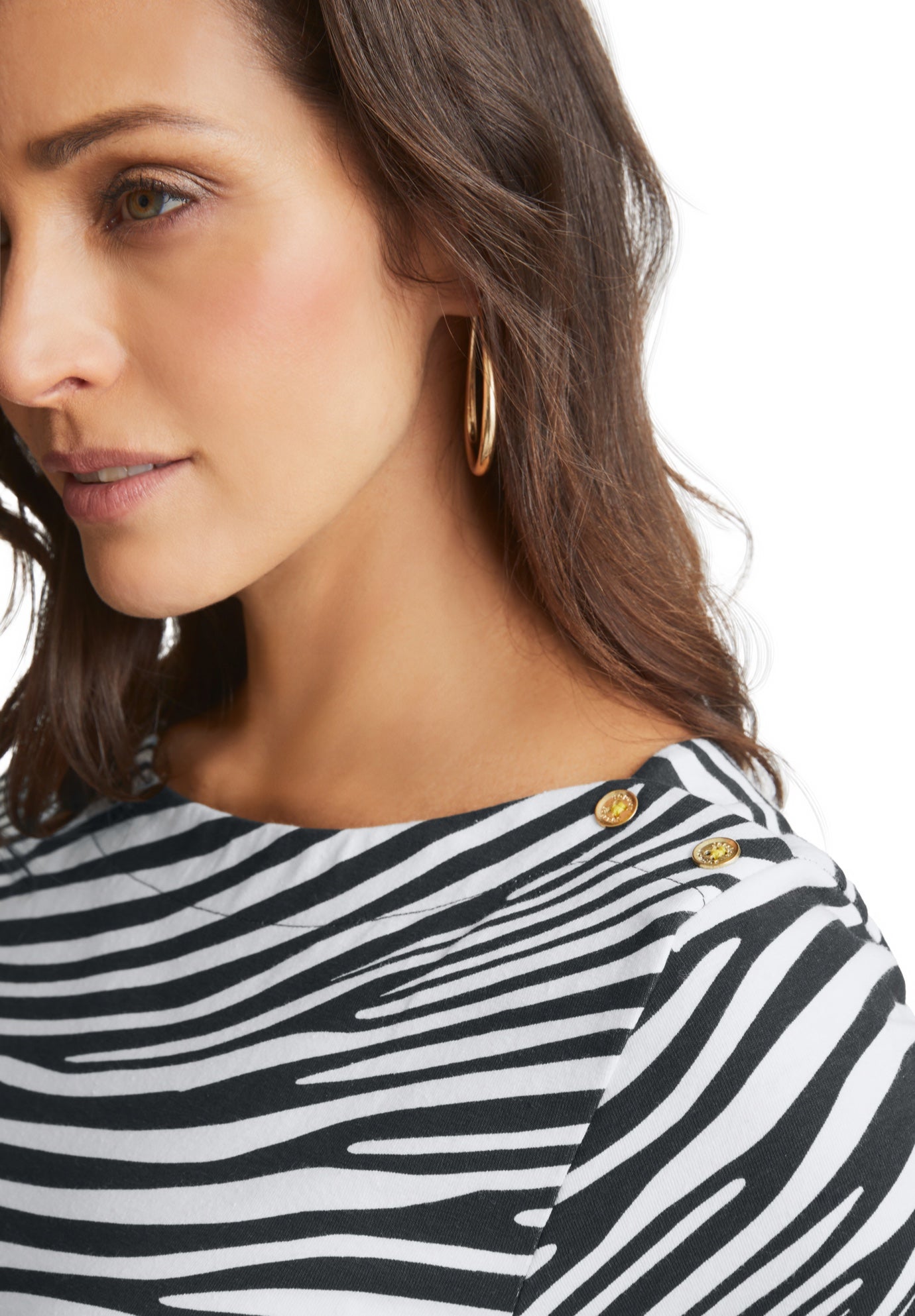 Stretch Cotton Boatneck Tunic image number 9