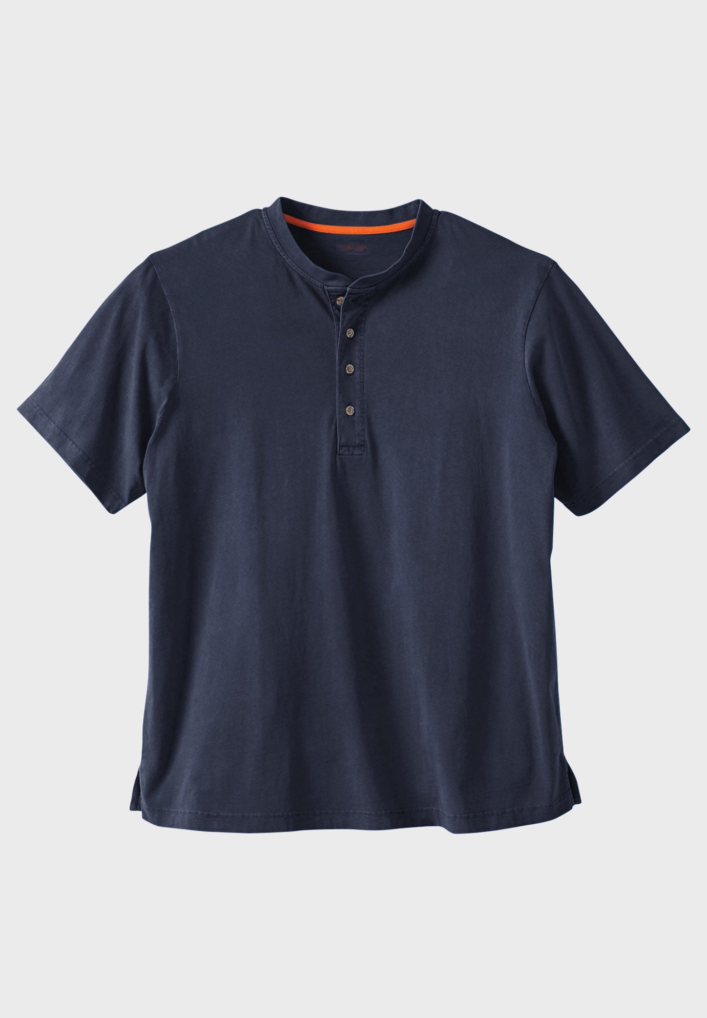 Heavyweight Short-Sleeve Henley Shirt image number 0