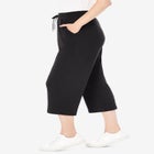 Sport-Knit Pull-On Capri Pants image number null