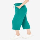 Sport-Knit Pull-On Capri Pants image number null