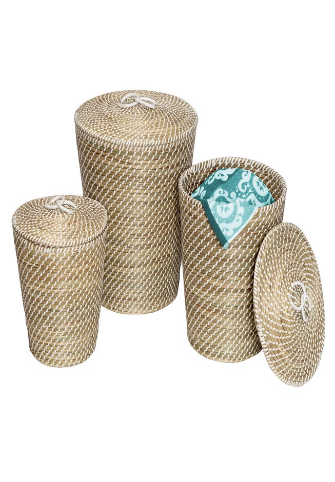 Seagrass Nesting Baskets, Set of 3 image number 2