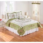 Ava Oversized Embroidered Cotton Quilt image number null