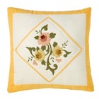 Ava Embroidered Cotton 16" Square Pillow image number null