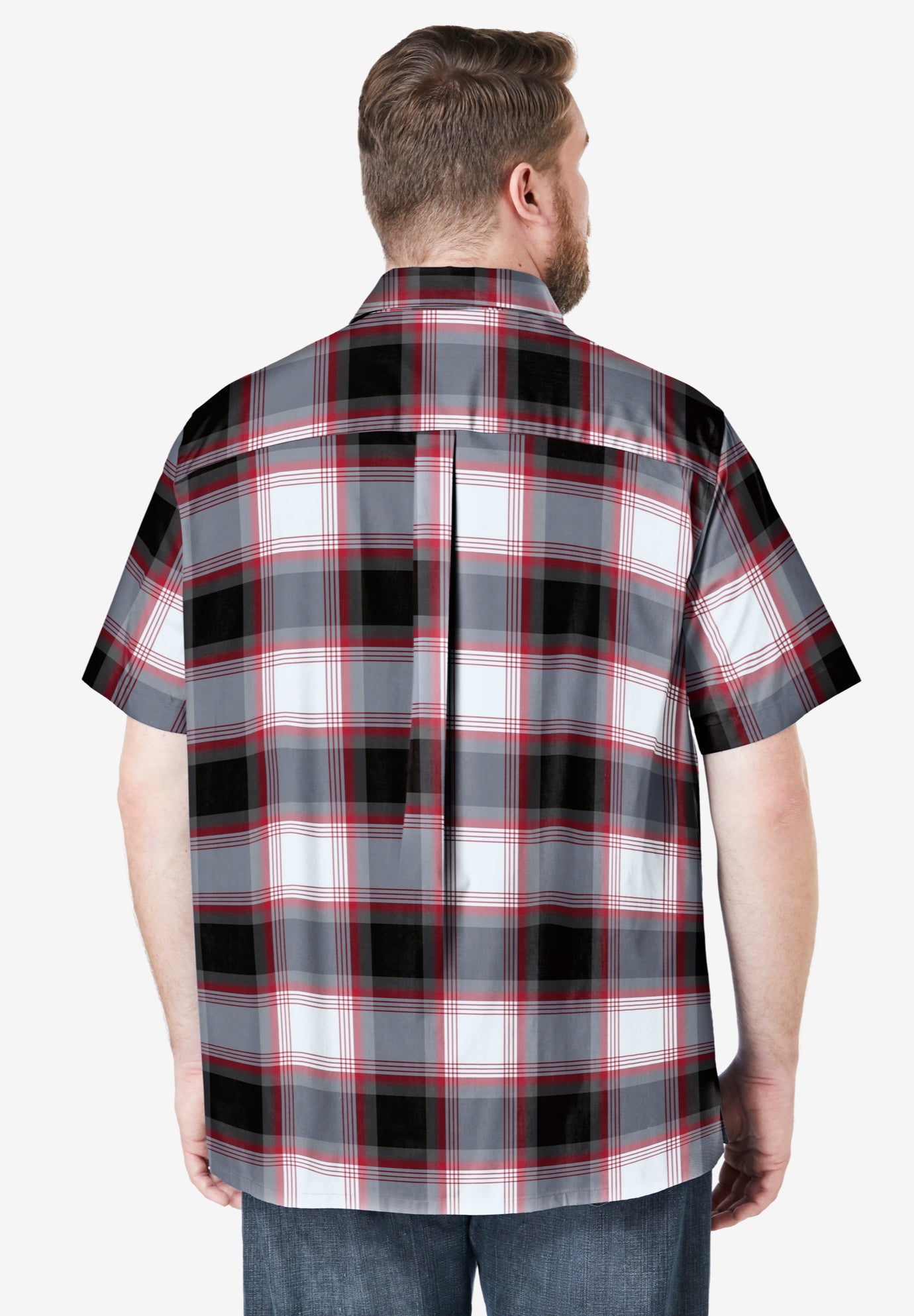 Wrinkle-Resistant Short Sleeve Button Down, Printed image number 2