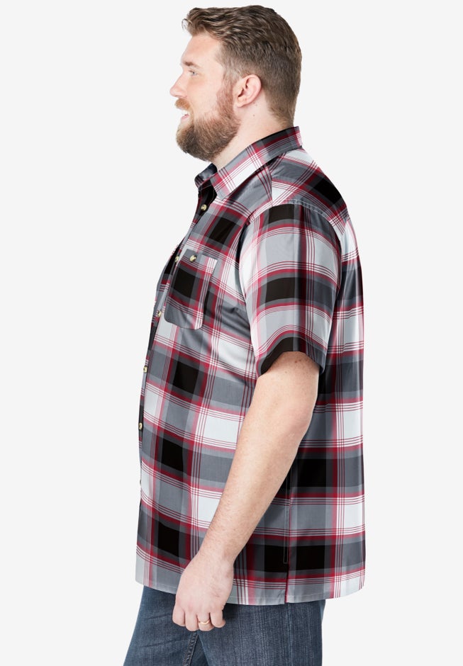 Wrinkle-Resistant Short Sleeve Button Down, Printed image number 3