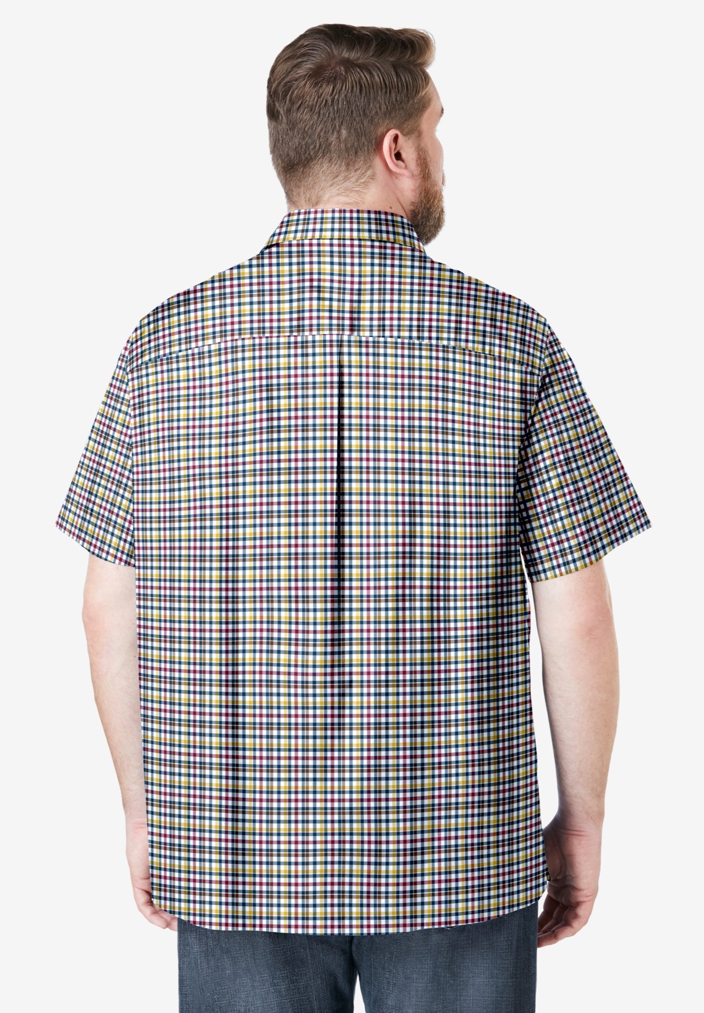 Wrinkle-Resistant Short Sleeve Button Down, Printed image number 2