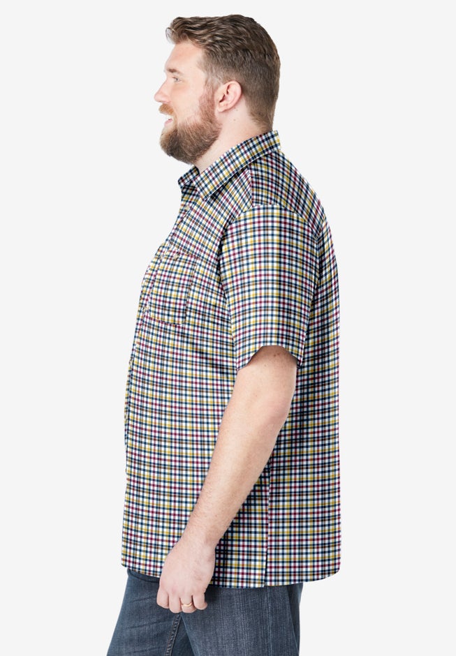 Wrinkle-Resistant Short Sleeve Button Down, Printed image number 3
