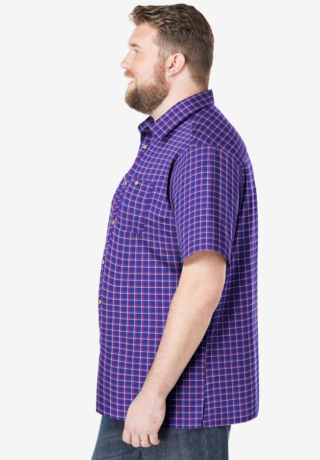 Wrinkle-Resistant Short Sleeve Button Down, Printed image number 3