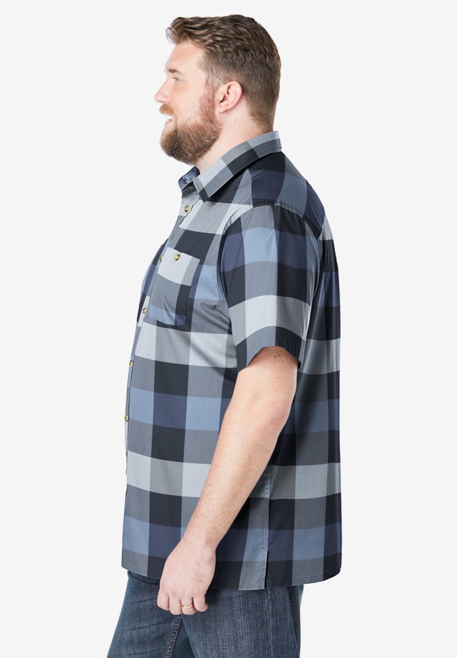 Wrinkle-Resistant Short Sleeve Button Down, Printed image number 3