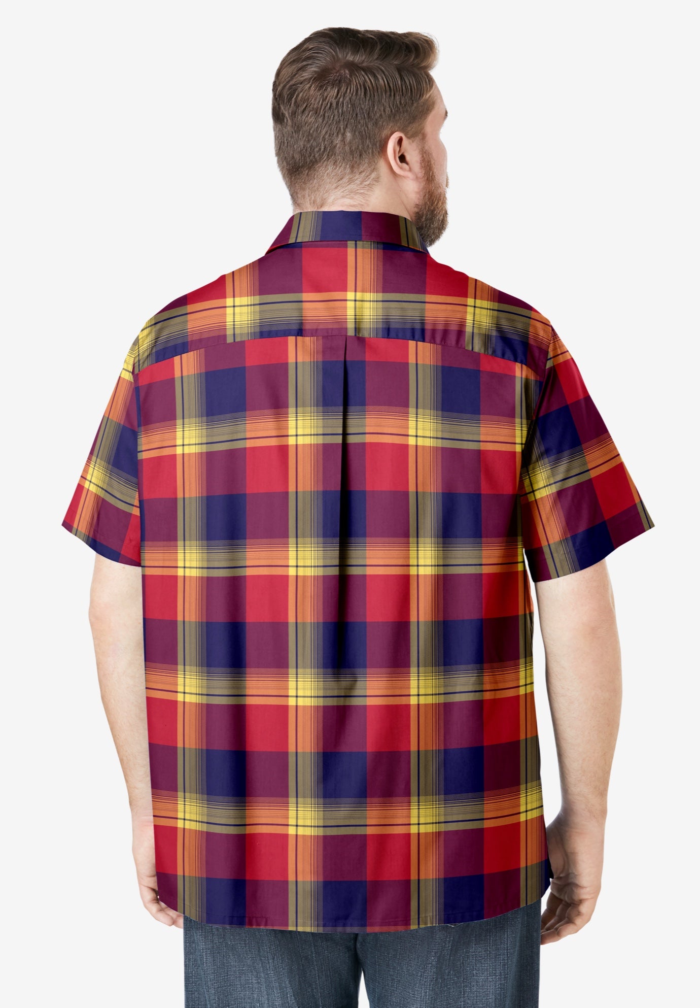 Wrinkle-Resistant Short Sleeve Button Down, Printed image number 2