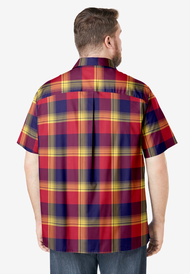 Wrinkle-Resistant Short Sleeve Button Down, Printed image number 2