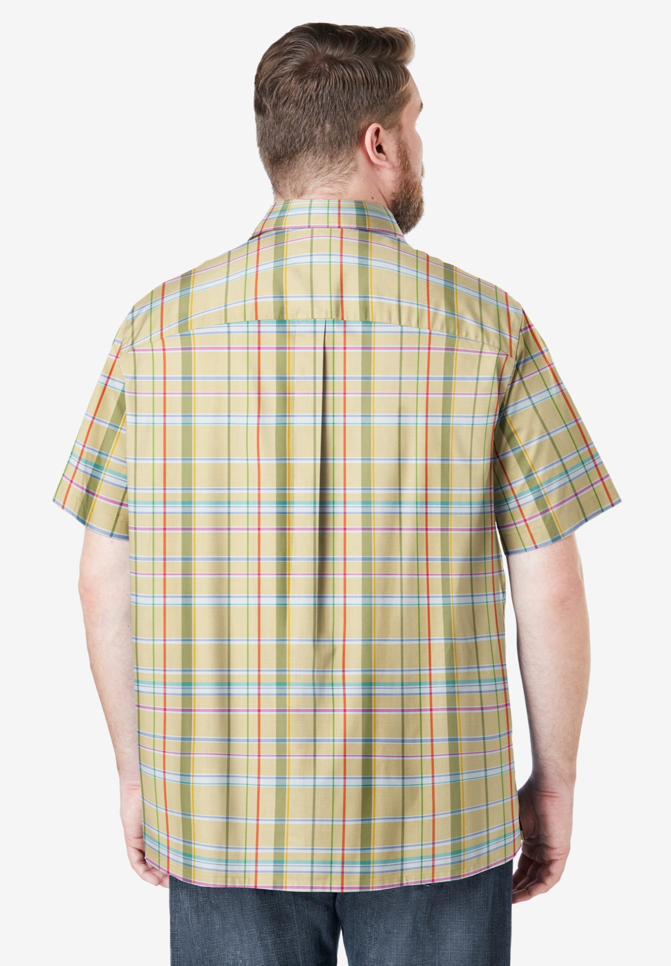 Wrinkle-Resistant Short Sleeve Button Down, Printed image number 2