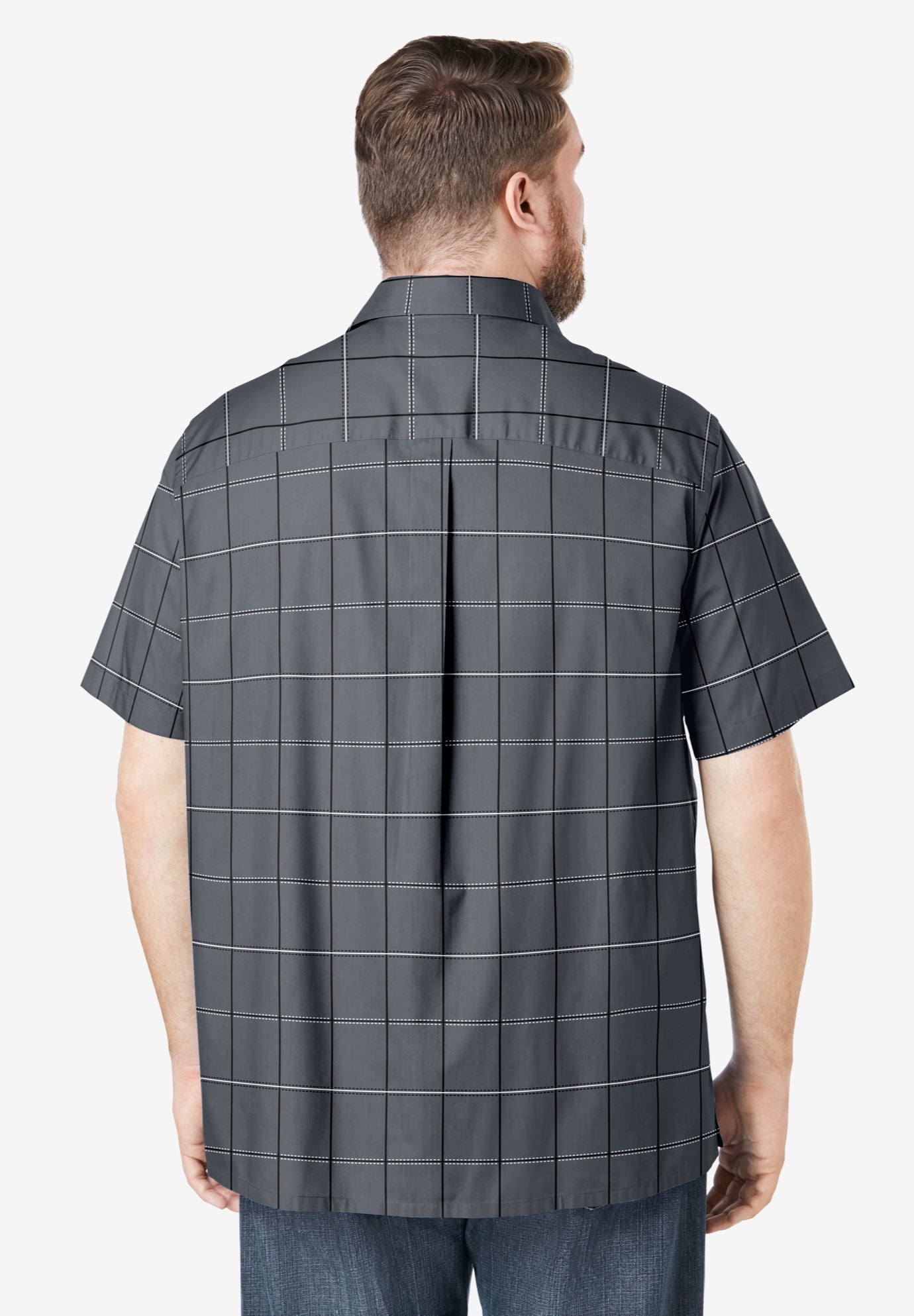 Wrinkle-Resistant Short Sleeve Button Down, Printed image number 2
