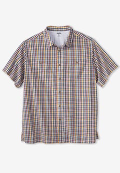 Wrinkle-Resistant Short Sleeve Button Down, Printed