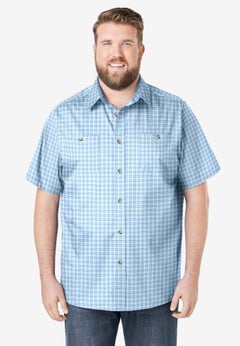 Wrinkle-Resistant Short Sleeve Button Down, Printed