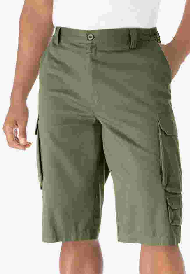 14" Side Elastic Cargo Shorts image number 0