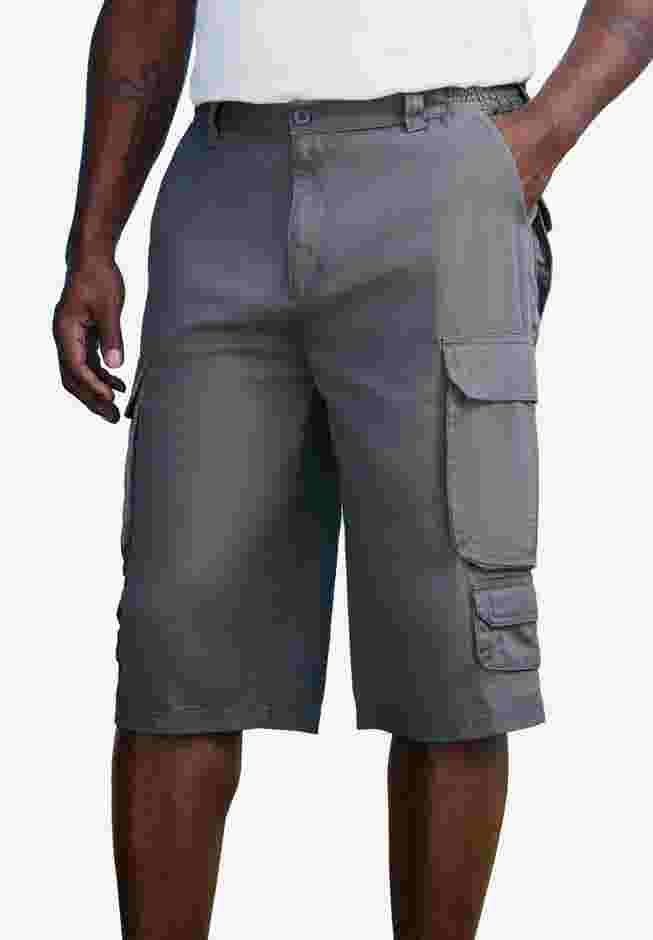 14" Side Elastic Cargo Shorts image number 0