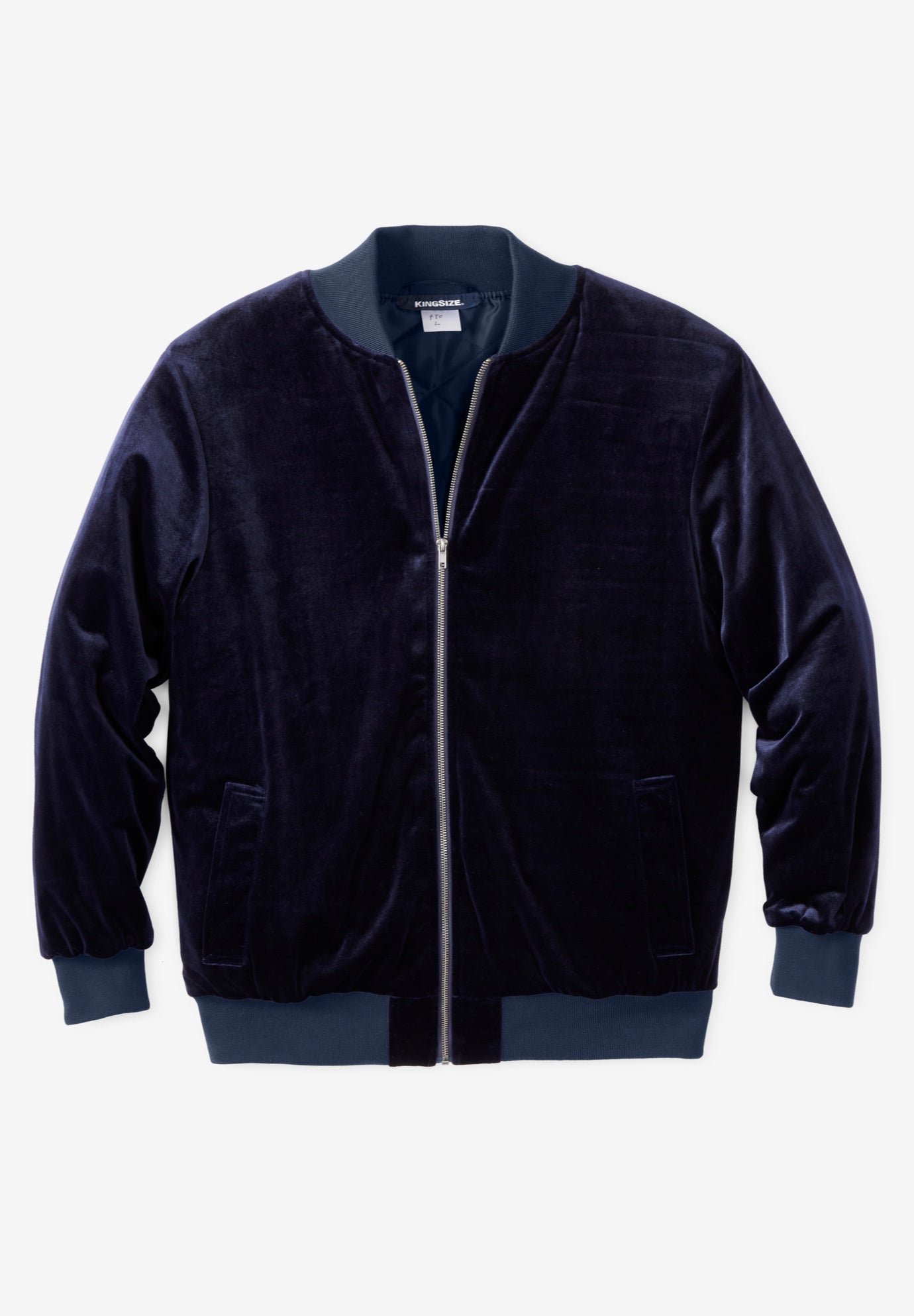 Velour Full Zip Bomber Jacket image number 0