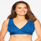 Comfort Choice&reg; Velcro Crossover Wireless Lounge Bra image number null