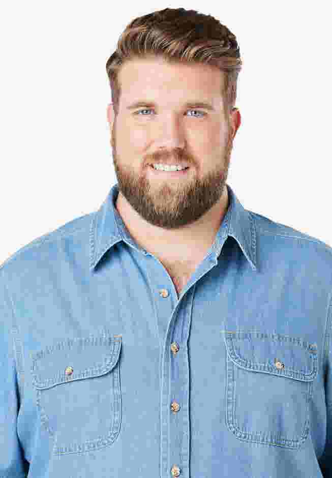 Short Sleeve Denim and Twill Shirt image number 5