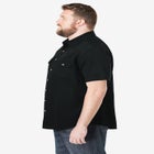 Short Sleeve Denim and Twill Shirt image number null