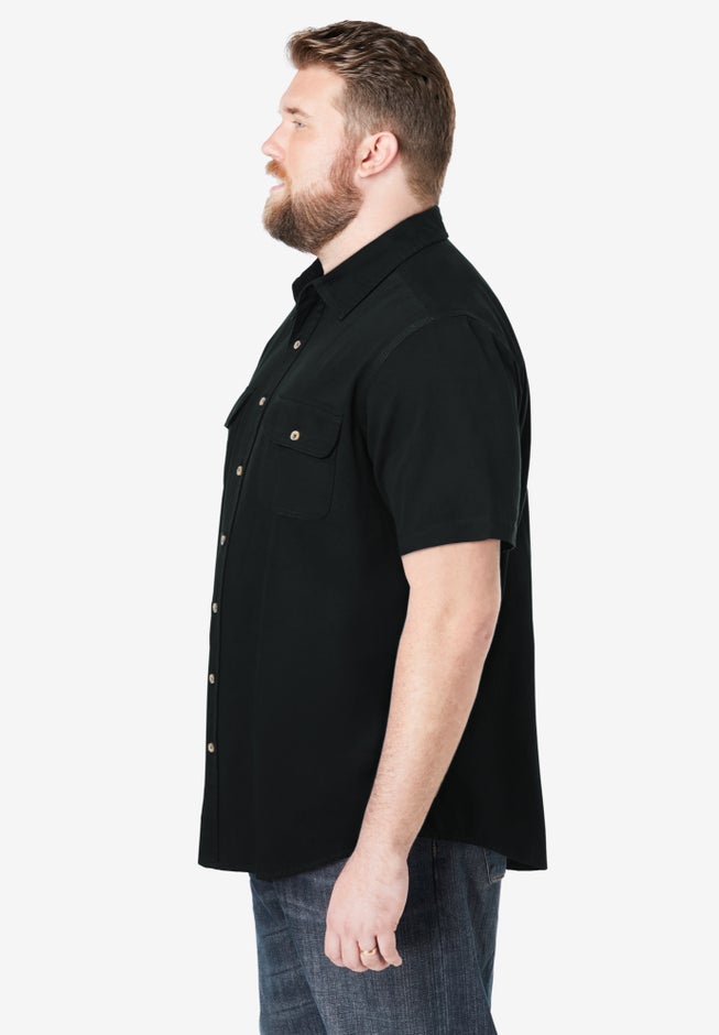 Short Sleeve Denim and Twill Shirt image number 2