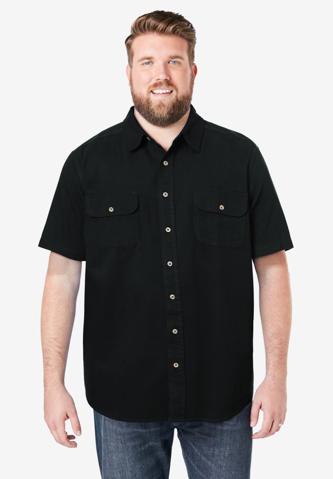 Short Sleeve Denim and Twill Shirt image number 3