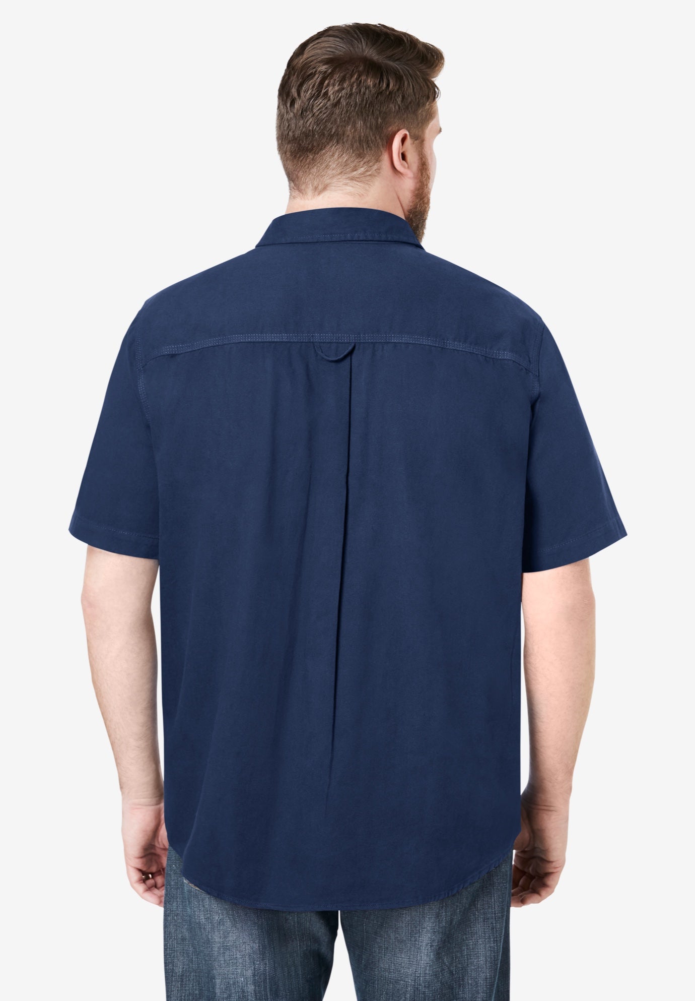 Short Sleeve Denim and Twill Shirt image number 1