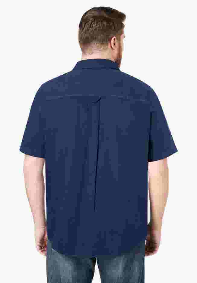 Short Sleeve Denim and Twill Shirt image number 1
