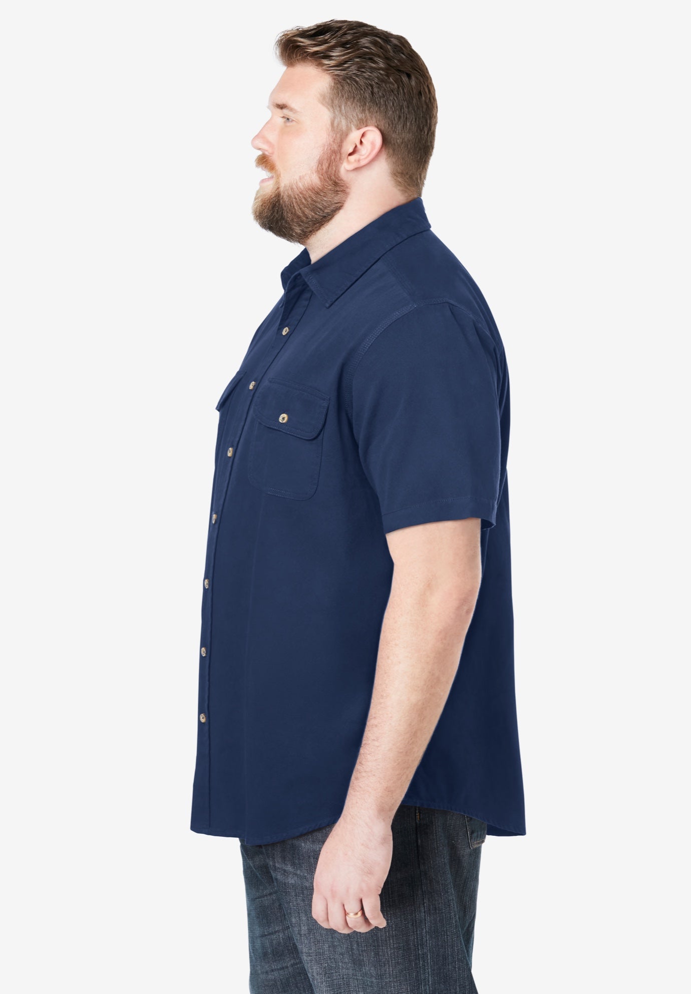 Short Sleeve Denim and Twill Shirt image number 2
