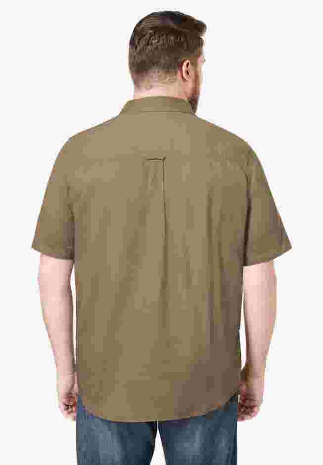 Short Sleeve Denim and Twill Shirt image number 1