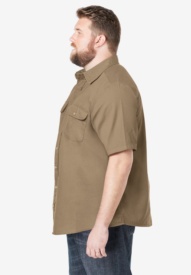 Short Sleeve Denim and Twill Shirt image number 2