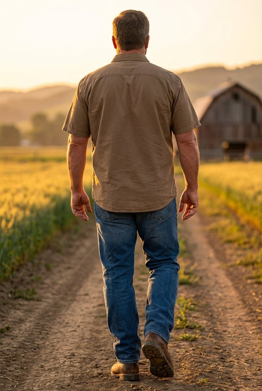Short Sleeve Denim and Twill Shirt image number 3