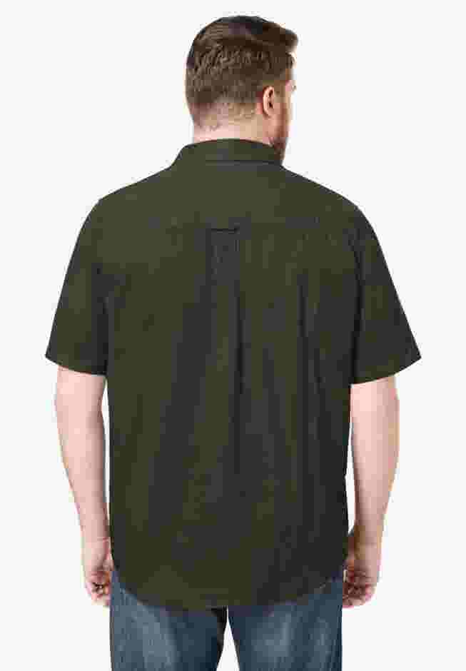 Short Sleeve Denim and Twill Shirt image number 1