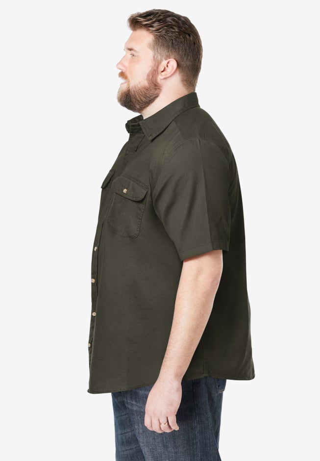 Short Sleeve Denim and Twill Shirt image number 2