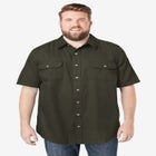 Short Sleeve Denim and Twill Shirt image number null