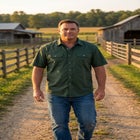 Short Sleeve Denim and Twill Shirt image number null