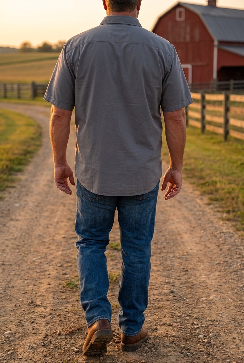 Short Sleeve Denim and Twill Shirt image number 3