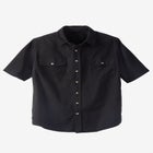 Short Sleeve Denim and Twill Shirt image number null