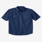 Short Sleeve Denim and Twill Shirt image number null