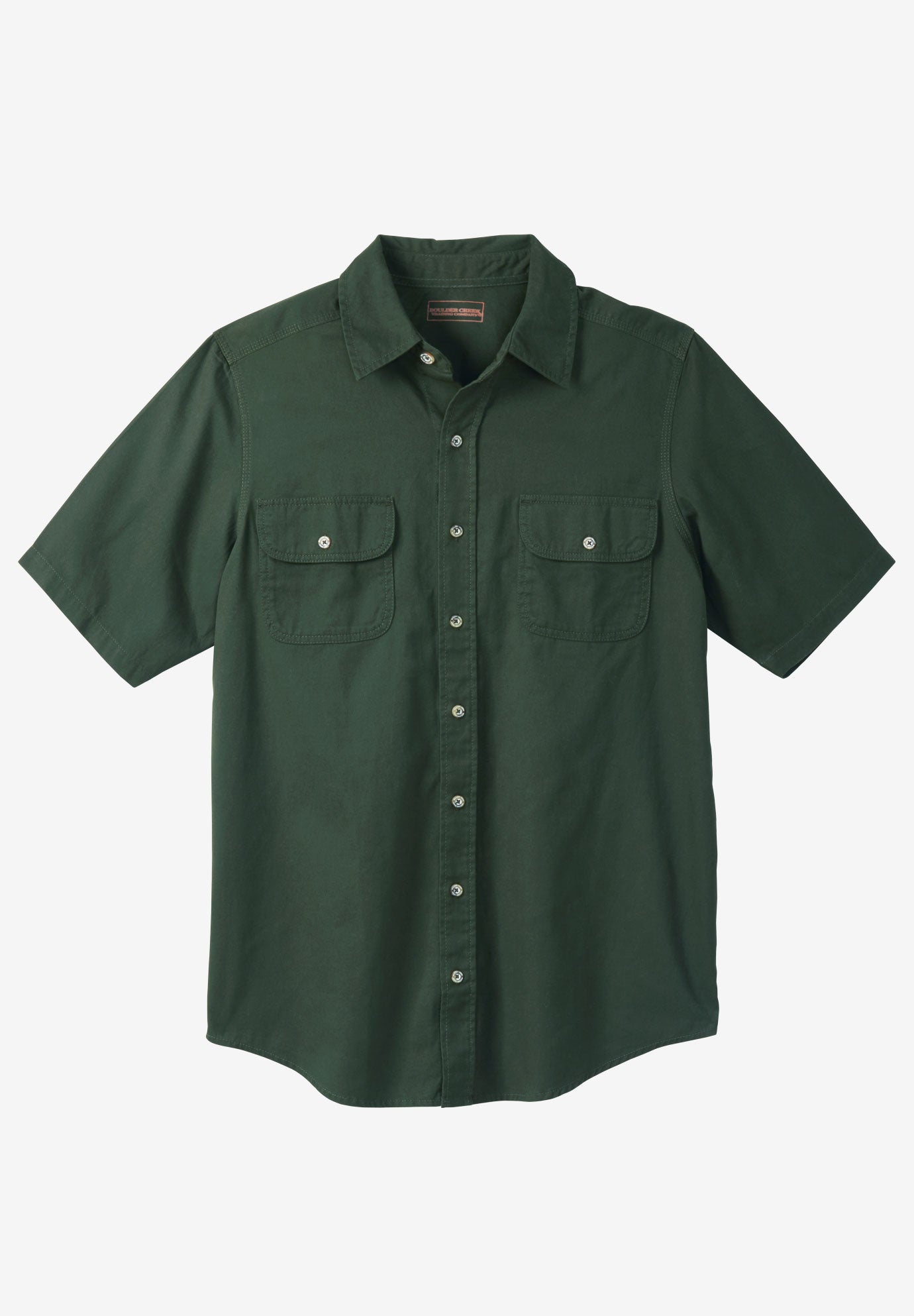 Short Sleeve Denim and Twill Shirt image number 0