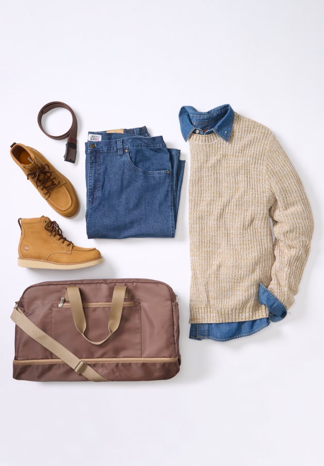 Long Sleeve Denim and Twill Shirt image number 2