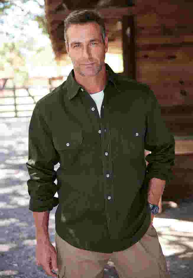 Long Sleeve Denim and Twill Shirt image number 5